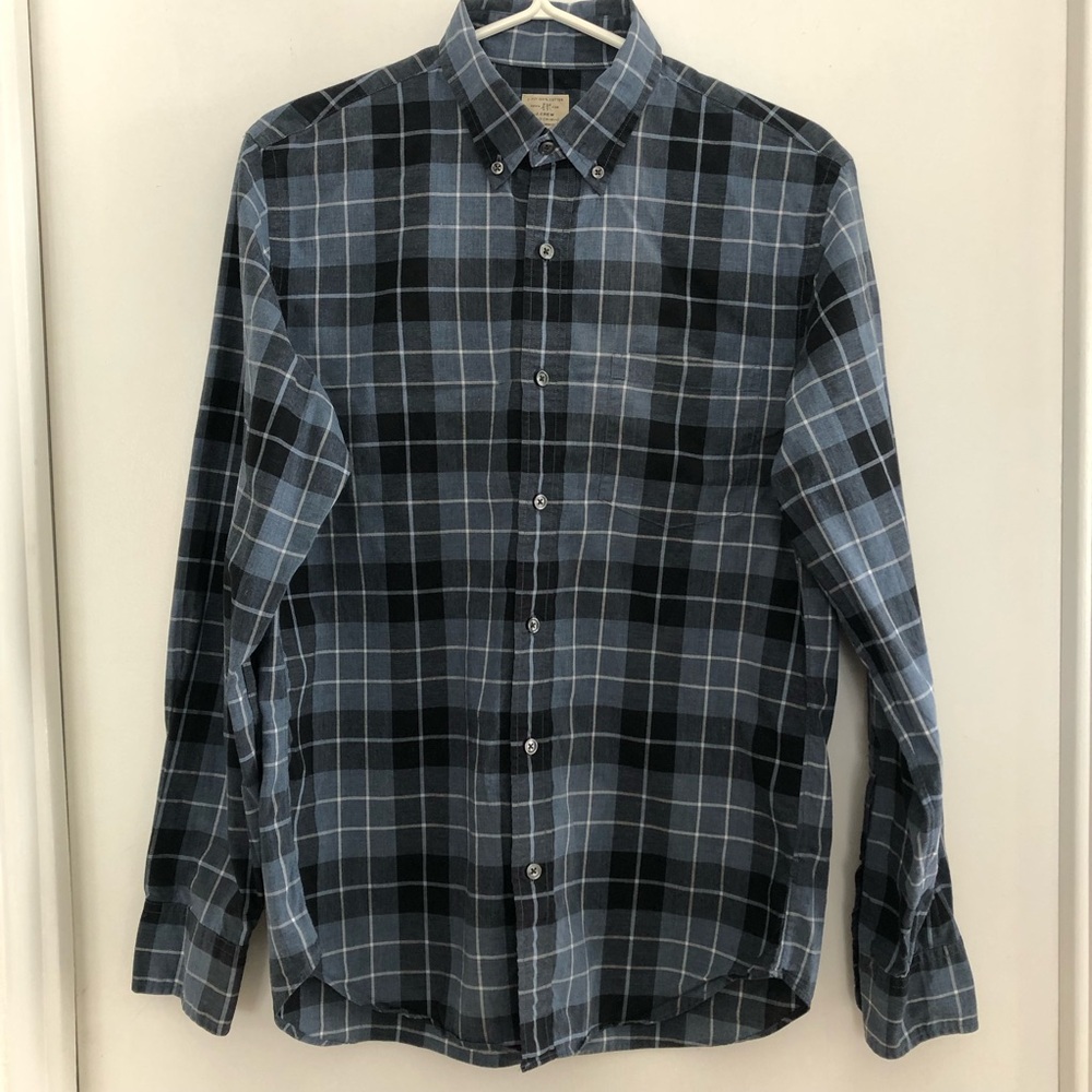 J. CREW PLAID BUTTON UP